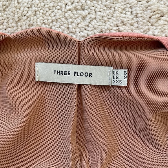 New Three Floor cross back sheer clouds dress size 2 - Picture 6 of 7